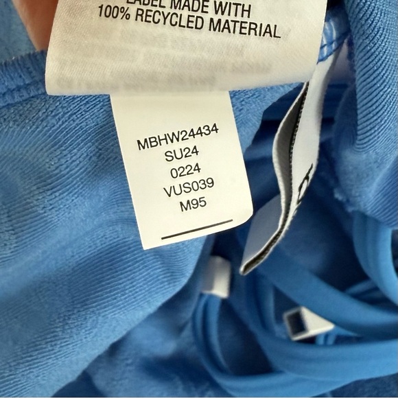 Bar iii Tankini Top Womens Large Cobalt Blue Textured Heat Wave Swim NWT - Picture 7 of 10